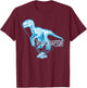 Jurassic World Velociraptor in Blue T-Shirt - T-Shirt | Maroon