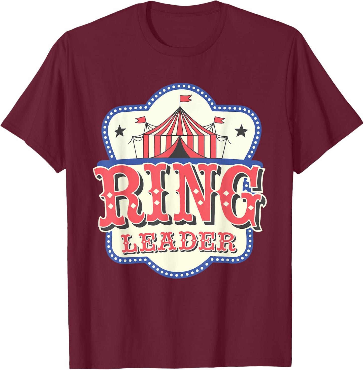 Clown Kids Circus Party Ring Leader Fun T-Shirt - T-Shirt | Maroon