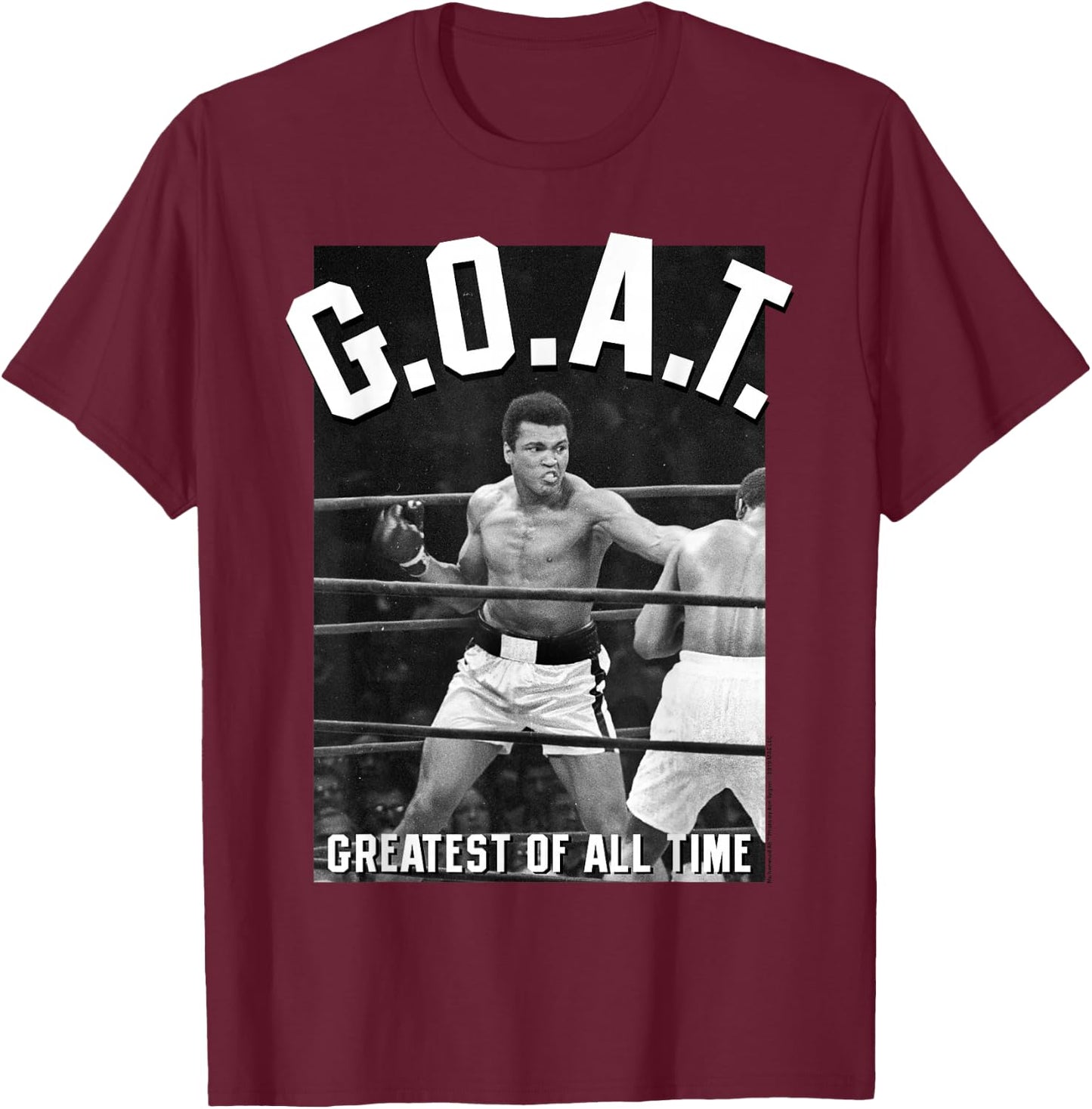 Muhammad Ali Greatest of All Time T-Shirt - T-Shirt | Maroon