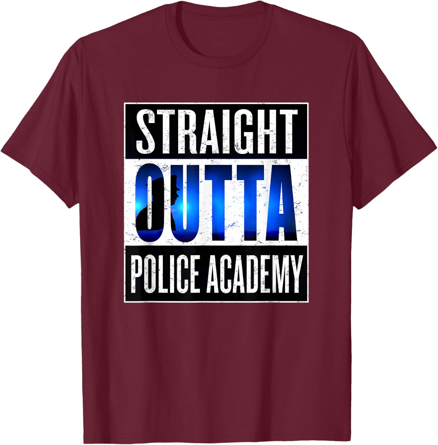 Police Academy Shirt Police Officer Graduation Gift T-Shirt - T-Shirt | Maroon