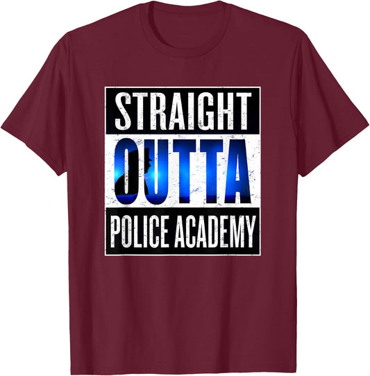 Police Academy Shirt Police Officer Graduation Gift T-Shirt - T-Shirt | Maroon
