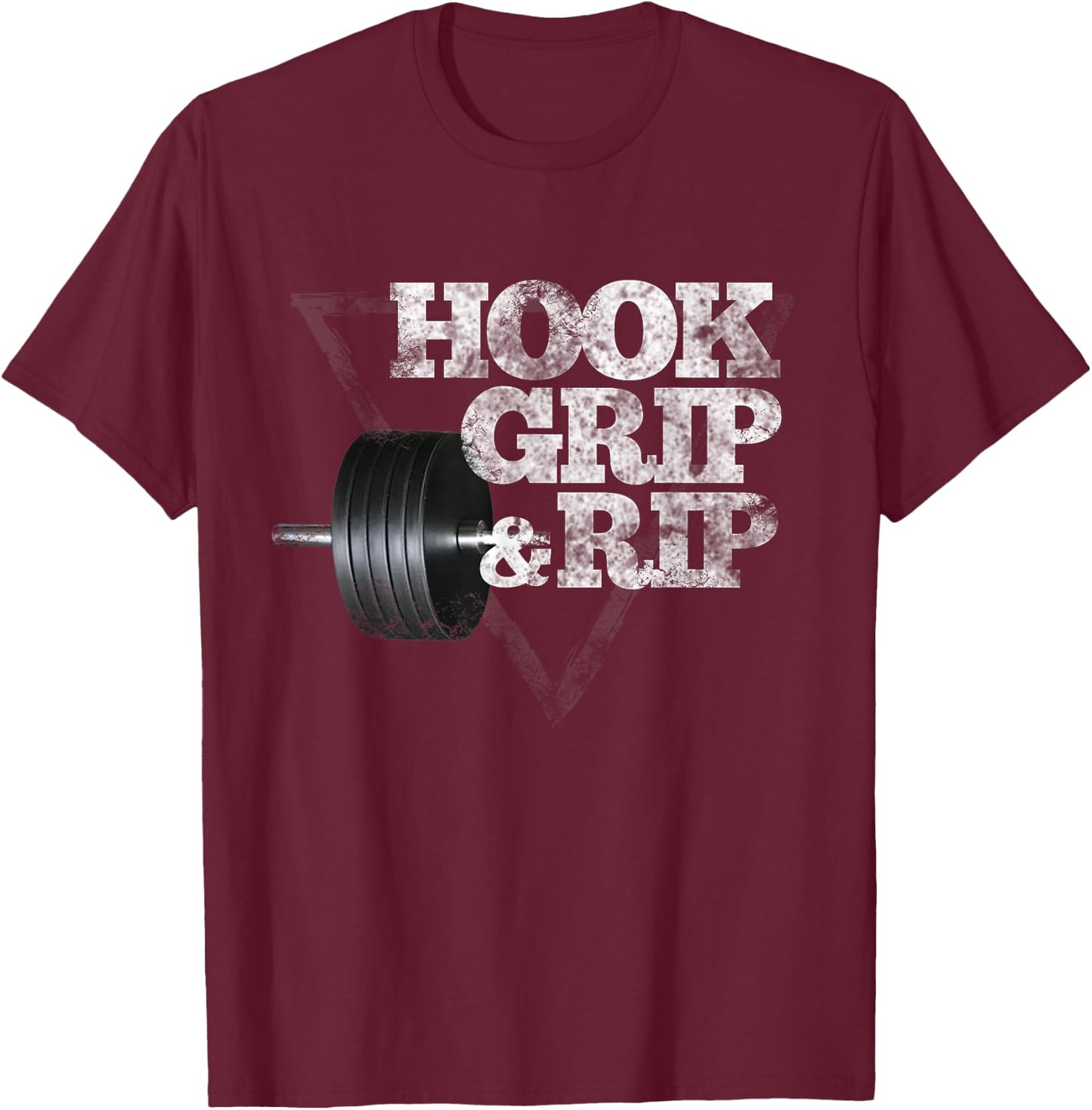 Hook, Grip & Rip T-Shirt - T-Shirt | Maroon