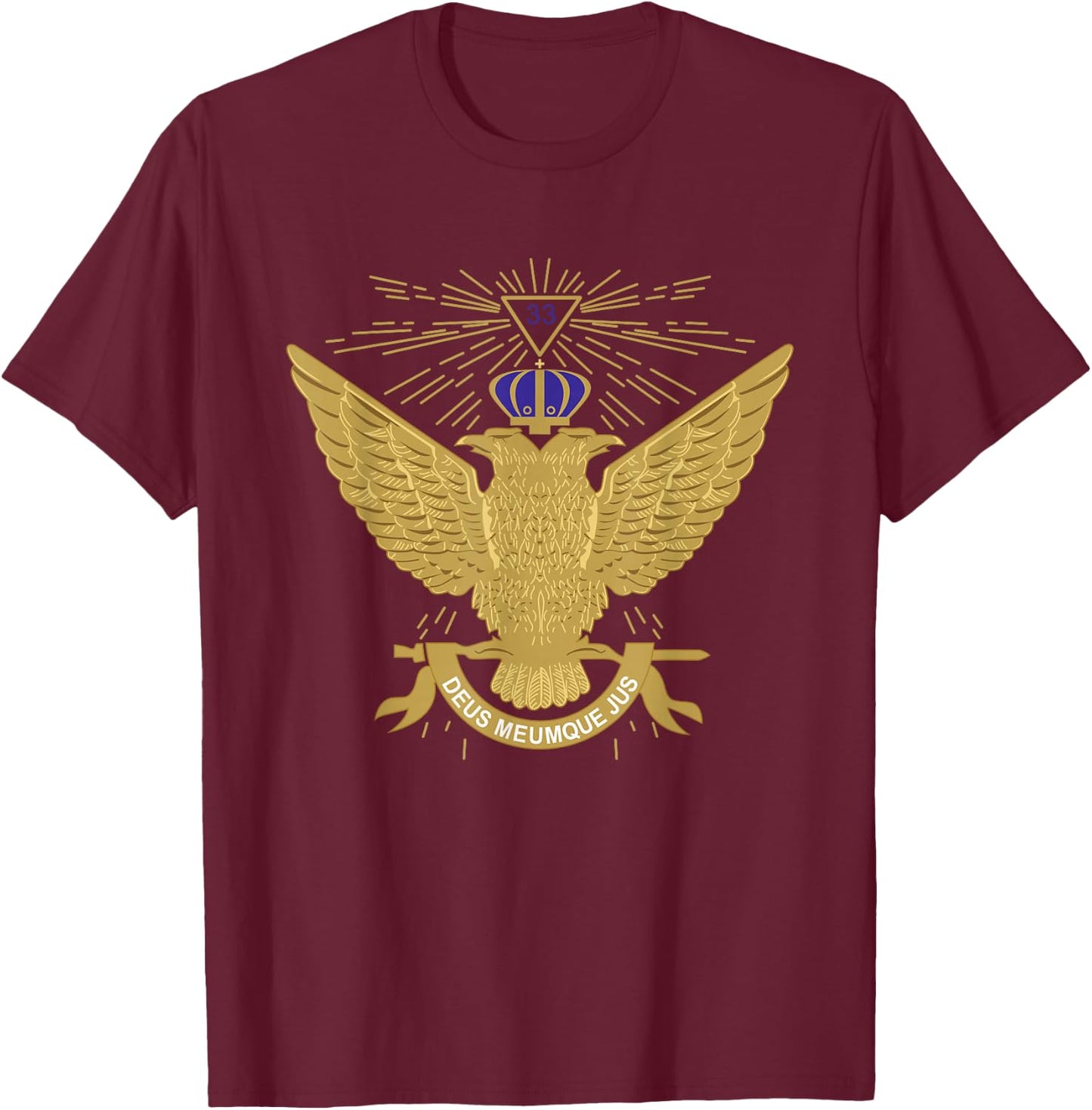 33rd Degree Mason T Shirt Masonic Scottish Rite Up T-Shirt - T-Shirt | Maroon