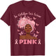 Black Woman In October We Wear Pink Ribbon Breast Cancer T-Shirt - T-Shirt | Maroon