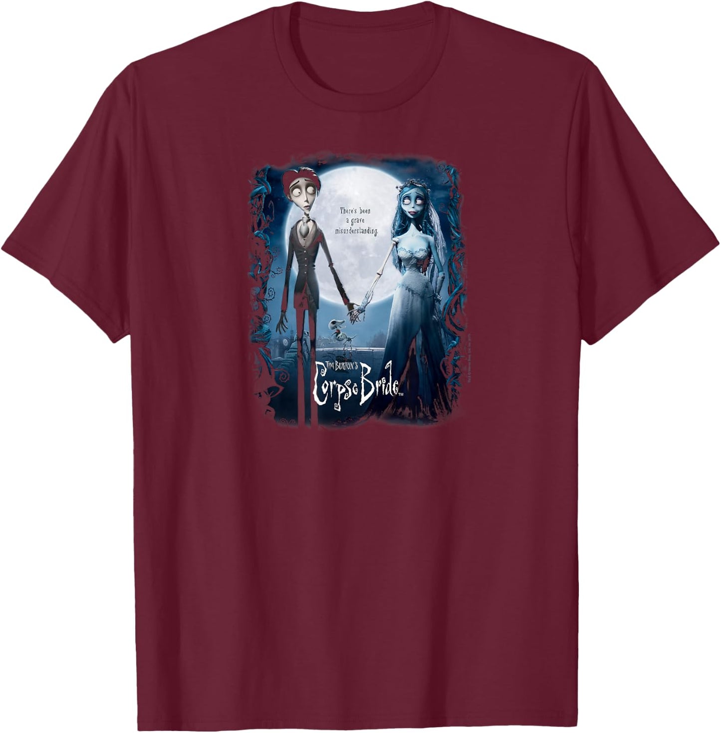Corpse Bride Poster T-Shirt - T-Shirt | Maroon