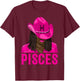 Pisces Western Cowgirl African American Black Women T-Shirt - T-Shirt | Maroon