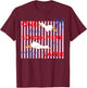 Striped One School Year Later Funny Goose End of School Year T-Shirt - T-Shirt | Maroon