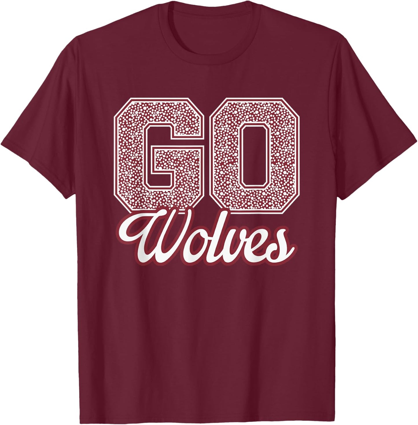 Okemos Wolves GO! School Pride T-Shirt - T-Shirt | Maroon
