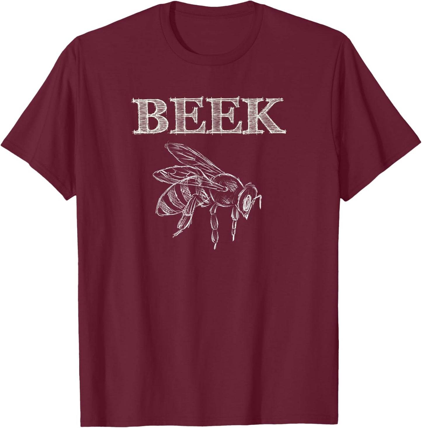 Beekeeper Geek Beek Honeybee Bee Keeper Apiary T-Shirt - T-Shirt | Maroon