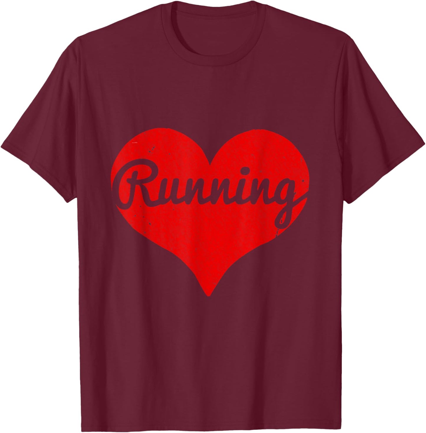 I Love Running T-Shirt - T-Shirt | Maroon