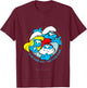 The Smurfs - One for All T-Shirt - T-Shirt | Maroon