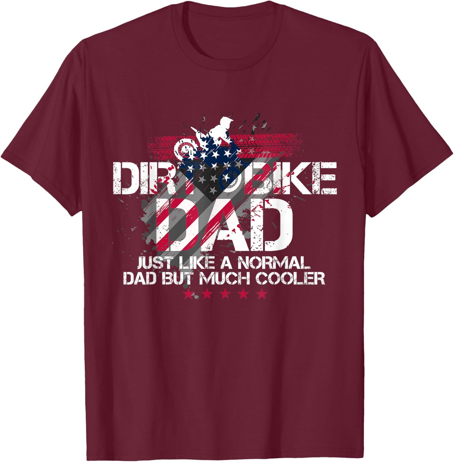 Dirt Bike Dad Father's Day Gift Definition T-Shirt - T-Shirt | Maroon