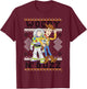 Disney Pixar Toy Story Christmas Ugly Sweater Buzz & Woody T-Shirt - T-Shirt | Maroon