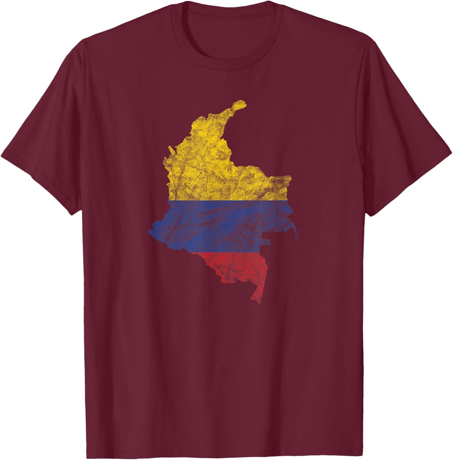 Viva Colombia Football Cafetero Soccer Football Bogota T-Shirt - T-Shirt | Maroon