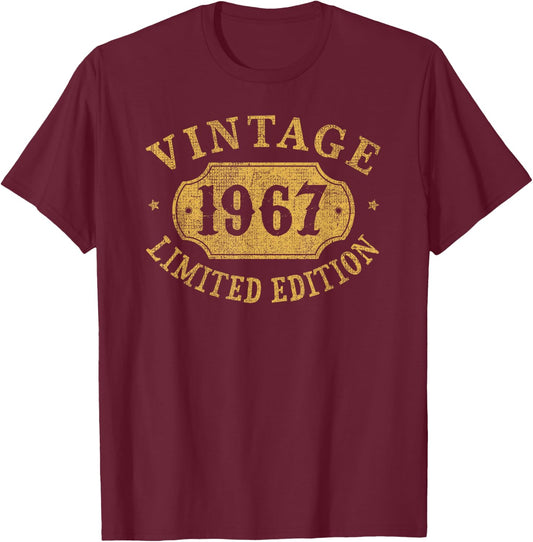 59th Birthday Women 59 Year old Men Funny 1967 59 Year Old T-Shirt - T-Shirt | Maroon