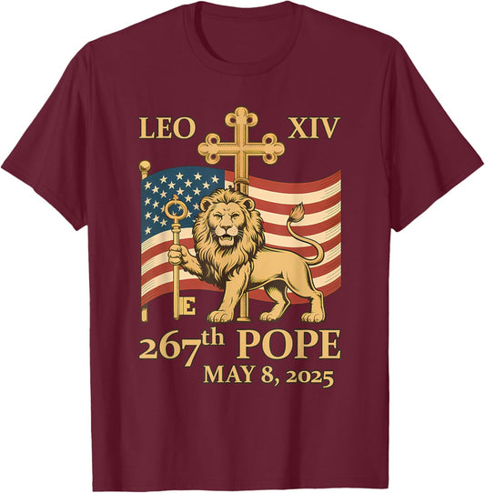 The 267th pope T-Shirt - T-Shirt | Maroon