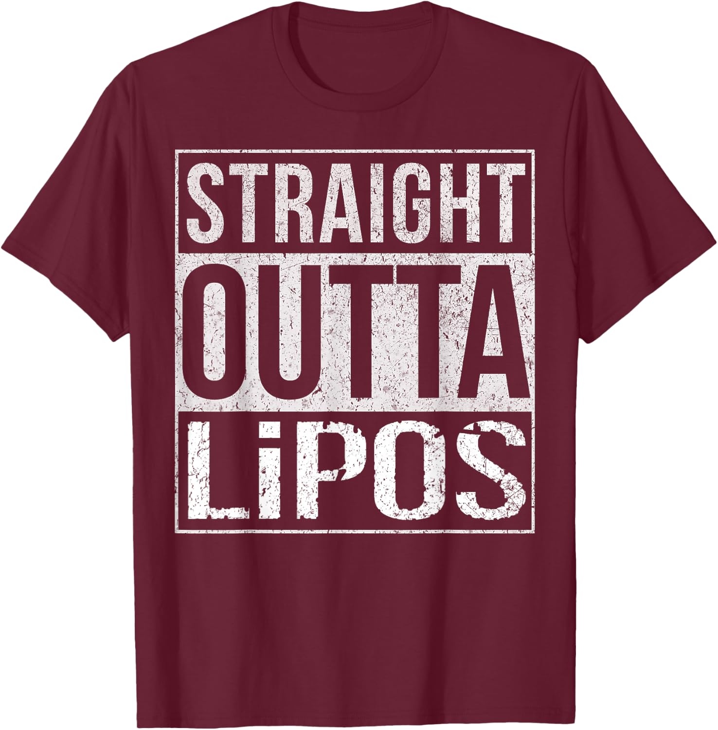 Straight Outta LiPos Funny T Shirt FPV Drone Racing RC Pilot T-Shirt - T-Shirt | Maroon