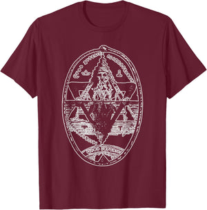 Hermes Trismegistus as Above so Below Hermetic Magic T-Shirt - T-Shirt | Maroon