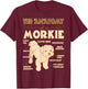 The Anatomy Of Morkie Pet Lovers Gift T-Shirt - T-Shirt | Maroon