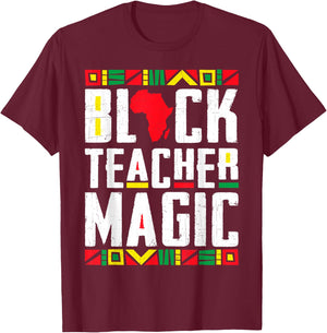 Black History T Shirts Black History Month Teacher Men Women T-Shirt - T-Shirt | Maroon