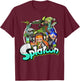 Nintendo Splatoon Inkling Squid Kids Logo Graphic T-Shirt - T-Shirt | Maroon