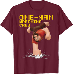 Disney Wreck It Ralph 2 Wrecking Crew Graphic T-Shirt - T-Shirt | Maroon