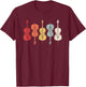 Vintage Retro 70s Orchestra Shirt For Cello Player T-Shirt - T-Shirt | Maroon