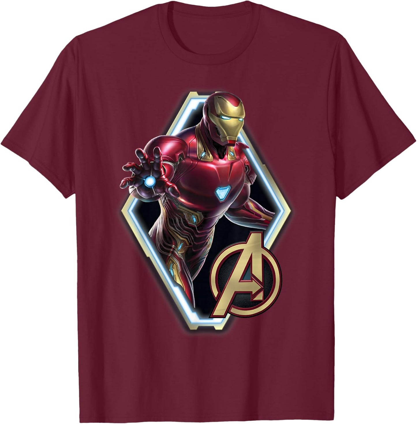 Marvel Avengers Endgame Iron Man Logo Graphic T-Shirt - T-Shirt | Maroon