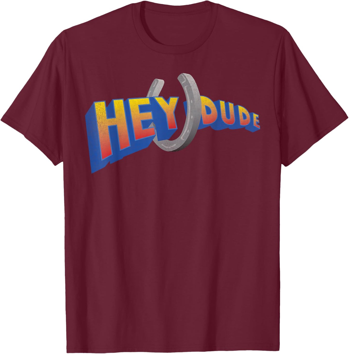 Nickelodeon Hey Dude TV Show Logo T-Shirt - T-Shirt | Maroon