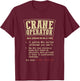 Crane Operator Funny Dictionary Definition Co-Worker T-Shirt - T-Shirt | Maroon