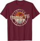 Vintage 1976 49th Birthday Gifts 49 Year Old Women T-Shirt - T-Shirt | Maroon