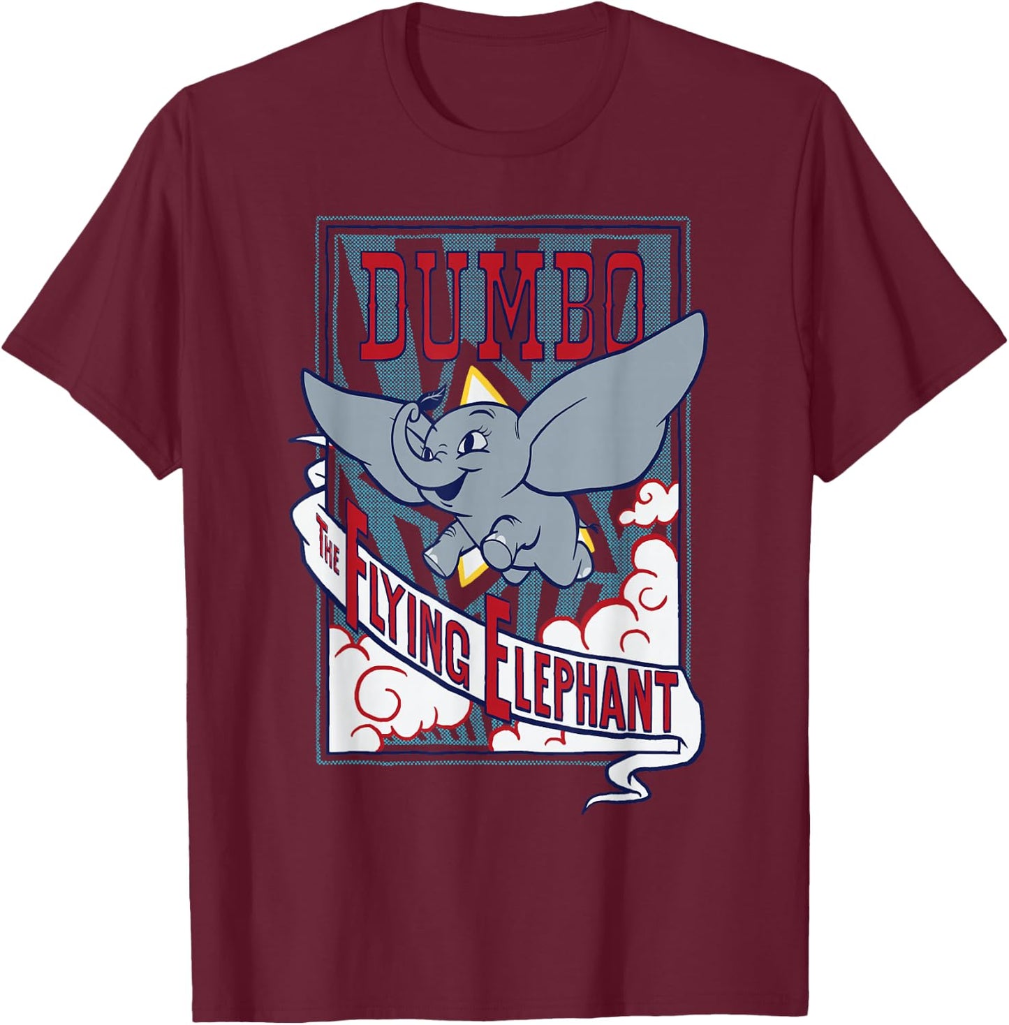 Dumbo - The Flying Elephant T-Shirt - T-Shirt | Maroon