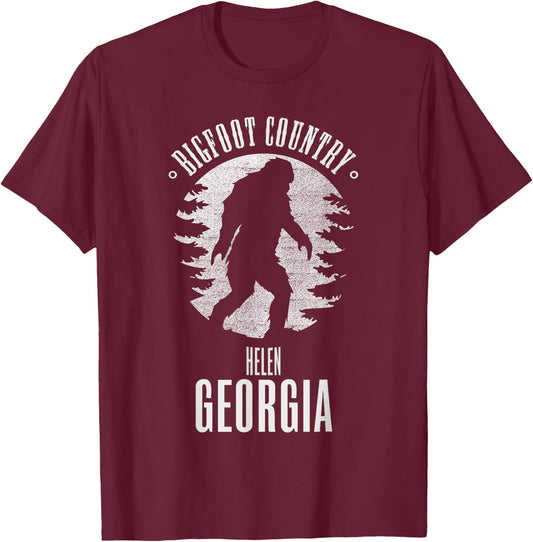 Bigfoot Georgia Helen T Shirt T-Shirt - T-Shirt | Maroon