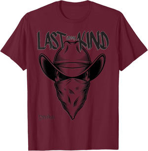 Cowboy Skull Last of my Kind T-Shirt - T-Shirt | Maroon