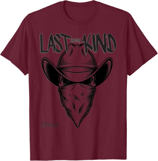 Cowboy Skull Last of my Kind T-Shirt - T-Shirt | Maroon