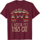 Retro Vintage Holding My Beer I Gotta Pet This Cat T-Shirt - T-Shirt | Maroon