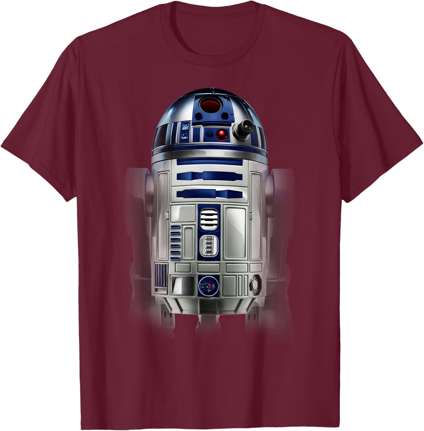 Star Wars R2-D2 Hi-Res Photo Pose Graphic T-Shirt - T-Shirt | Maroon