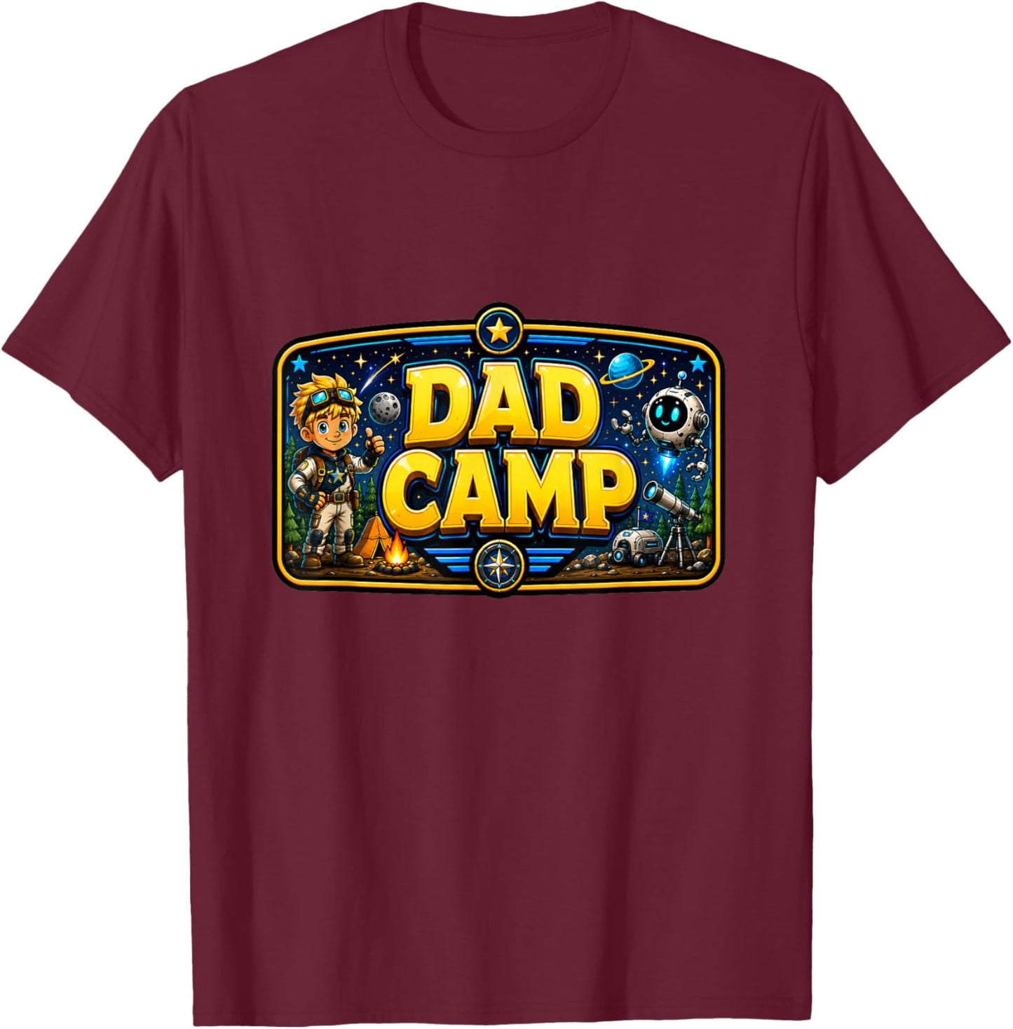 Dad Camp T-Shirt - T-Shirt | Maroon