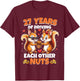 27th Wedding Anniversary 27 Years Of Driving Each Other Nuts T-Shirt - T-Shirt | Maroon