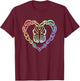 Irish Step Dancing Celtic Knot Heart T-Shirt - T-Shirt | Maroon