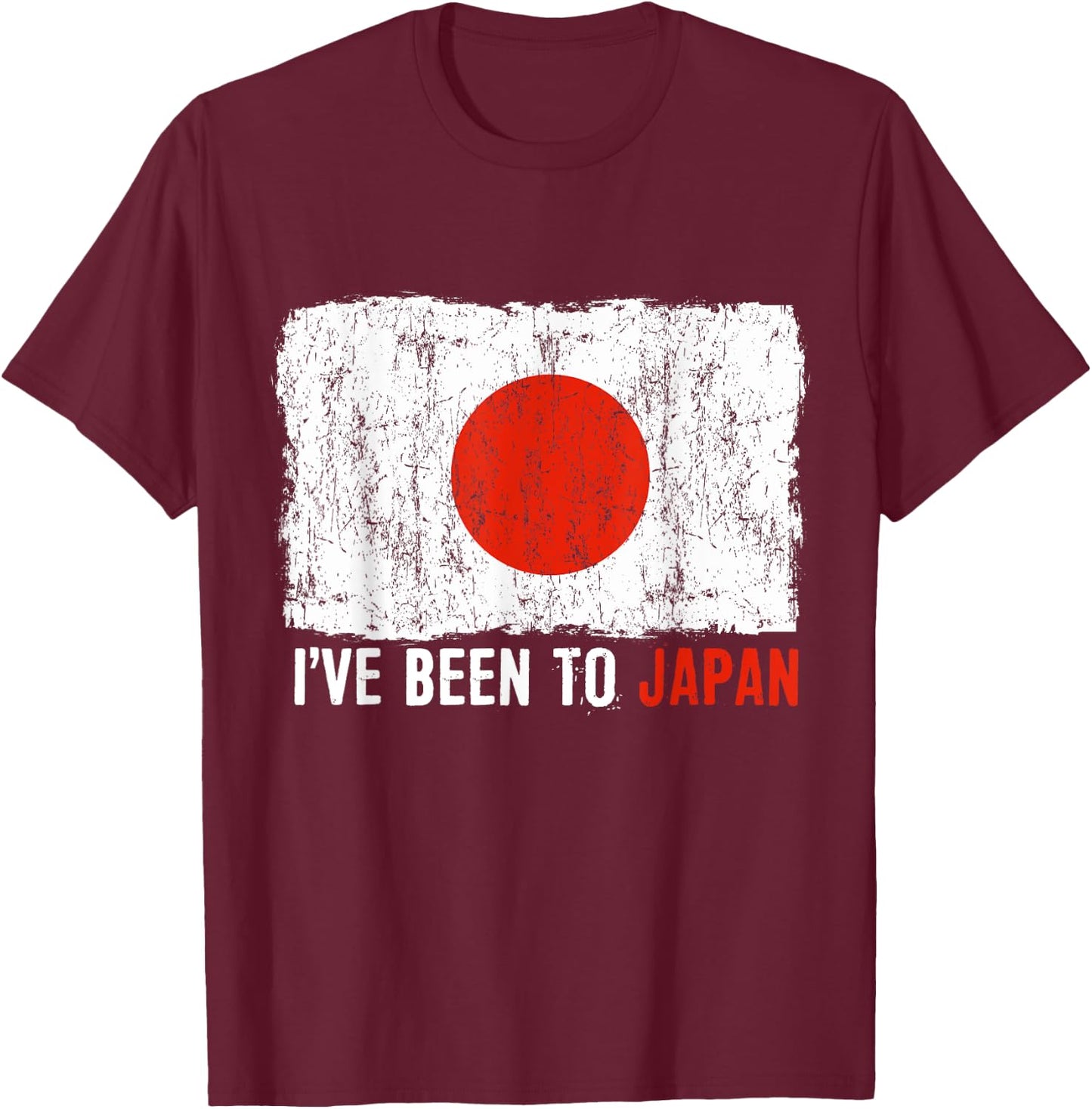 I've Been to Japan Travel Vacation T-Shirt - T-Shirt | Maroon