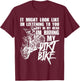 In My Head I'm Riding My Dirt Bike Funny Dirt Bike T-Shirt - T-Shirt | Maroon