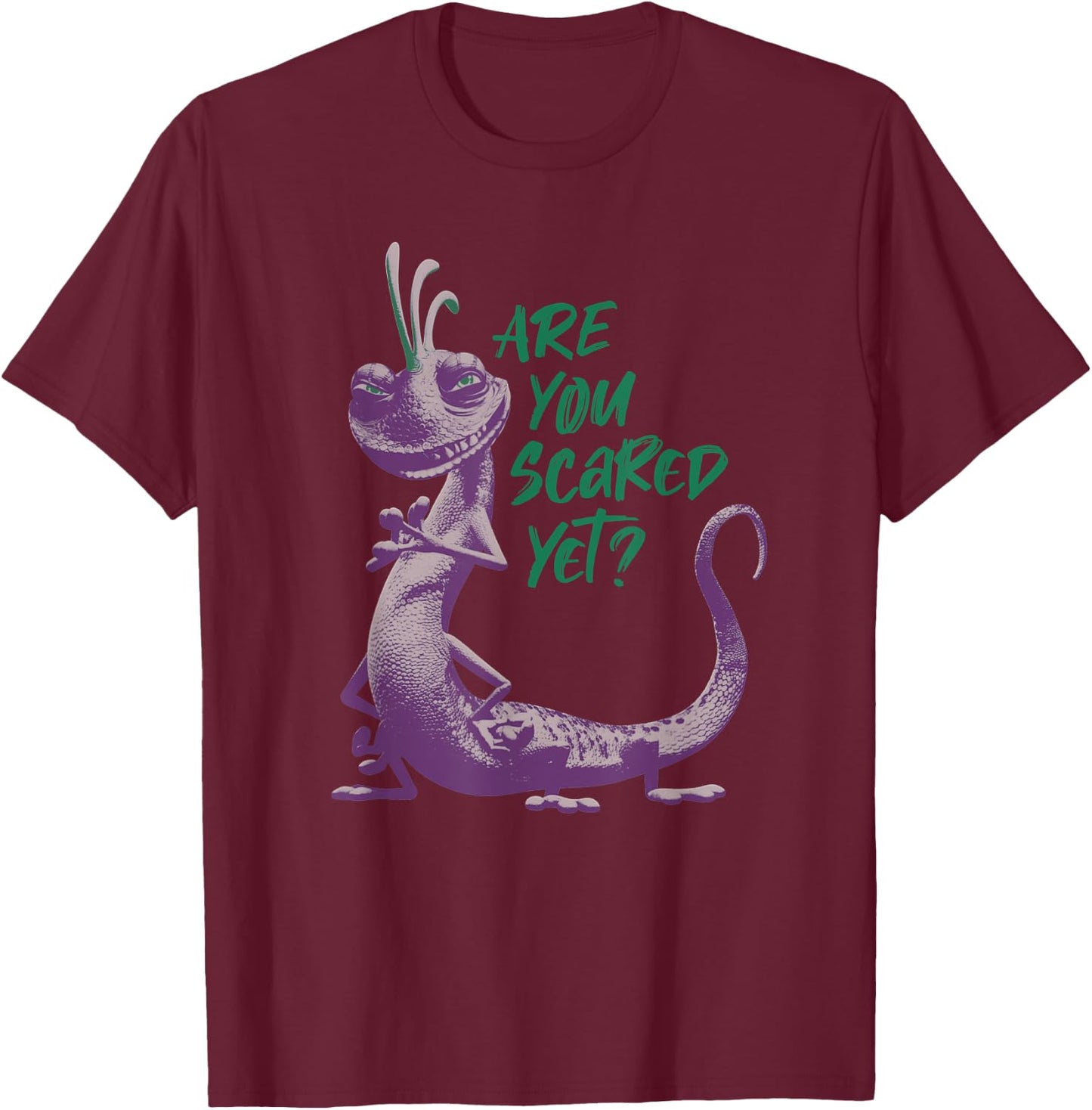 Disney Pixar Monsters, Inc. Randall Are You Scared Yet T-Shirt - T-Shirt | Maroon