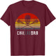 Lacrosse Chillax Bro Vintage , LAX Retro T-Shirt - T-Shirt | Maroon