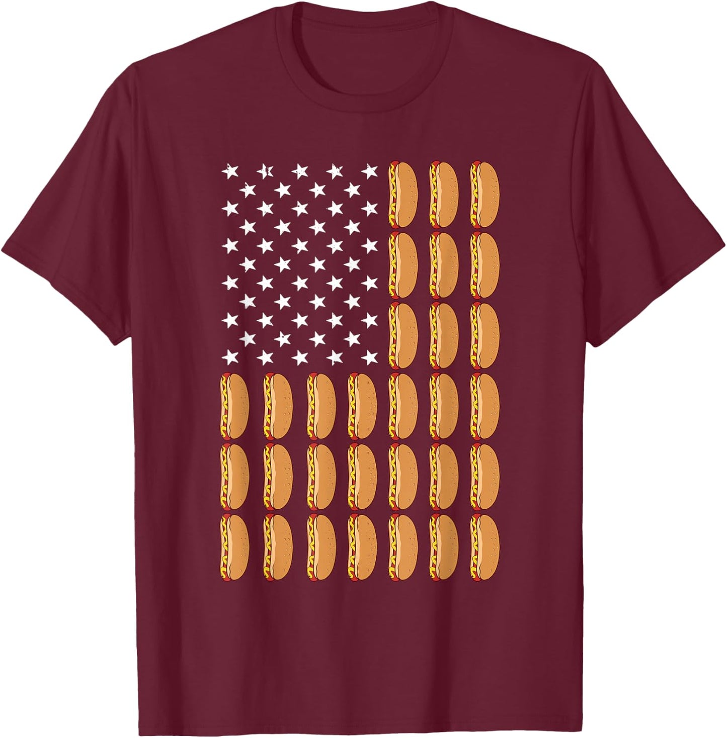 Cool Hot Dog Outfit Women Adult Hotdog Lover Hot Dog T-Shirt - T-Shirt | Maroon