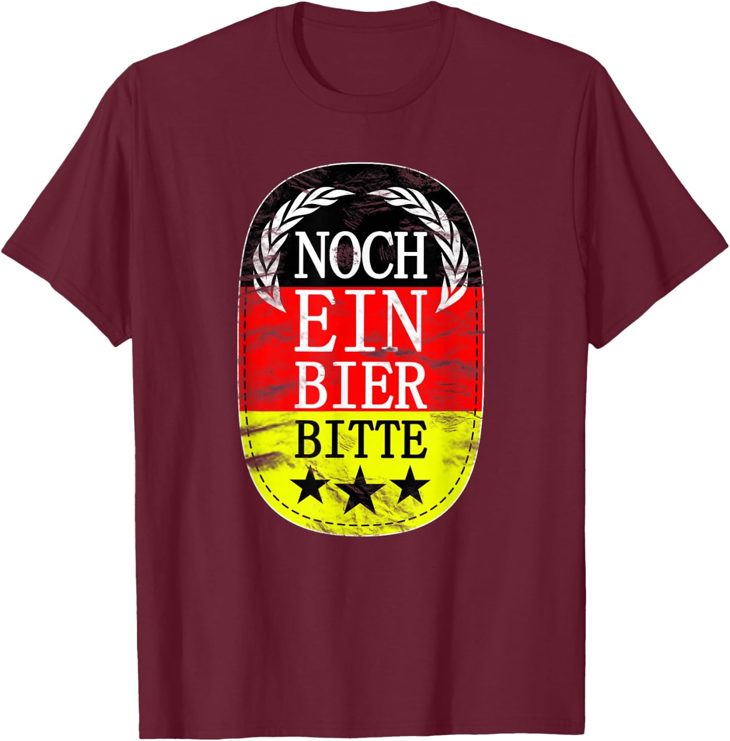 Noch ein bier bitte Prost one Beer Please German Oktoberfest T-Shirt - T-Shirt | Maroon