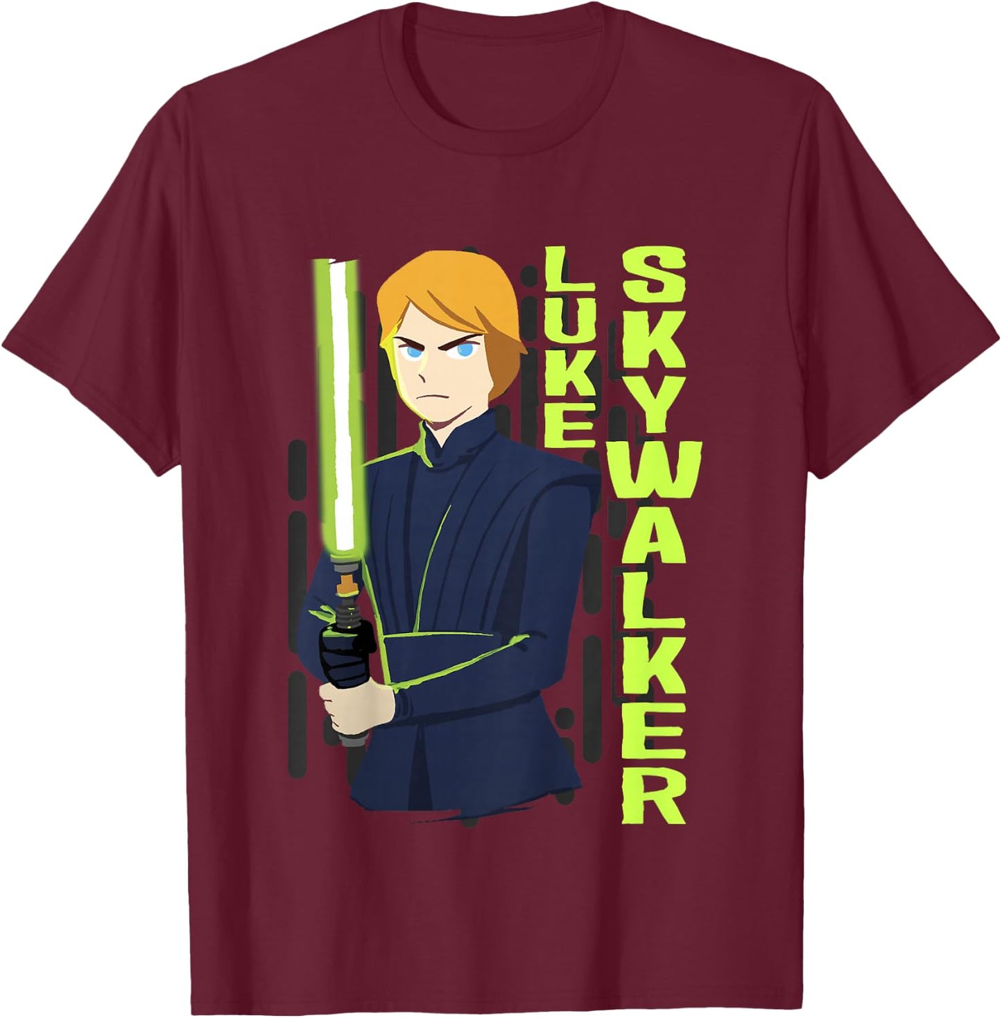 Kids Star Wars Galaxy Of Adventures Luke Jedi Saber B1 T-Shirt - T-Shirt | Maroon