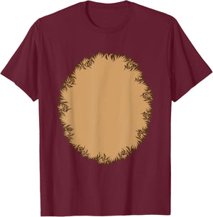Animal Fur Belly Halloween Costume For Monkey, Bear or Dog Men Women Kids T-Shirt - T-Shirt | Maroon
