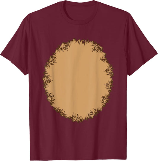 Animal Fur Belly Halloween Costume For Monkey, Bear or Dog Men Women Kids T-Shirt - T-Shirt | Maroon