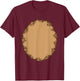 Animal Fur Belly Halloween Costume For Monkey, Bear or Dog Men Women Kids T-Shirt - T-Shirt | Maroon